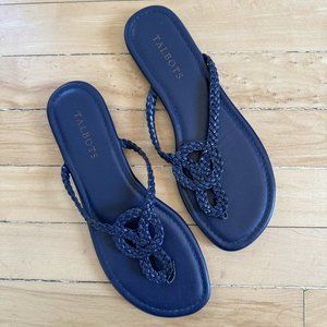 Talbots Blue Braided Sandals